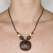Les bijoux Jacaranda en graines naturelles : Collier modÃ¨le PETIT ENTADA Chocolat 1