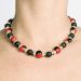 Les bijoux Jacaranda en graines naturelles : Collier modÃ¨le GROS ORMOSIA COCO Noir et Rouge et SAVONNETTE 1