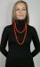 Les bijoux Jacaranda en graines naturelles : Collier modÃ¨le MALA ORMOSIA Orange 2