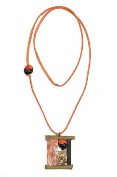 #CBAOBAC - Collier modÃ¨le BAOBAB Noir et Rouge