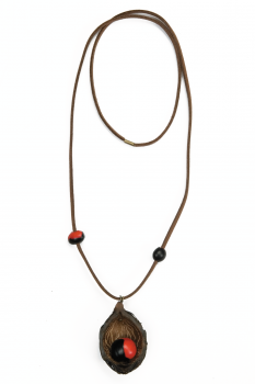 #CWODIEC - Collier modÃ¨le WODIETA Noir et Rouge