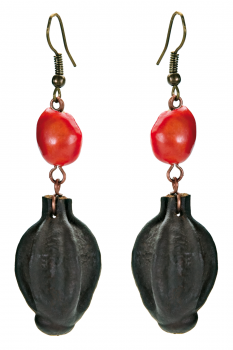 #BOPMCR1 - Boucles d'oreilles modÃ¨le SONORA Rouge